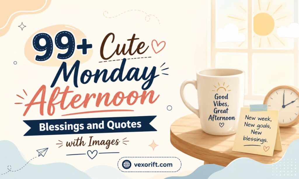 99+ Cute Monday Afternoon Blessings and Quotes with Images