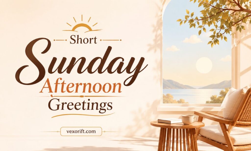 Short Sunday Afternoon Greetings