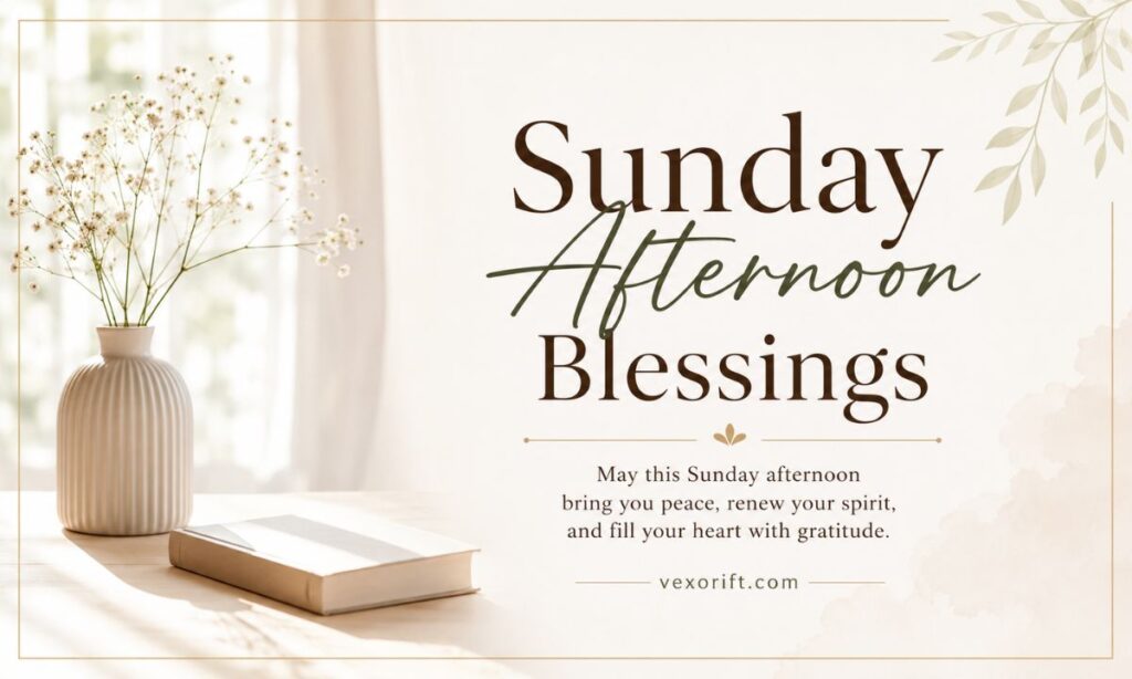 Sunday Afternoon Blessings Images and Quotes