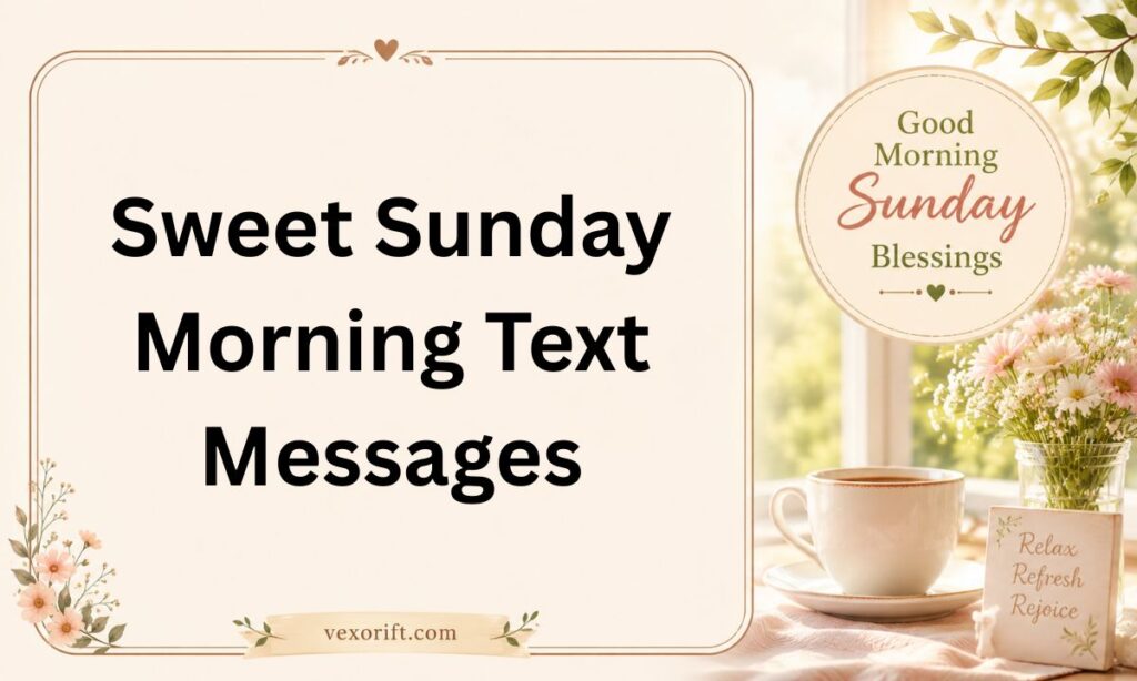 Sweet Sunday Morning Text Messages