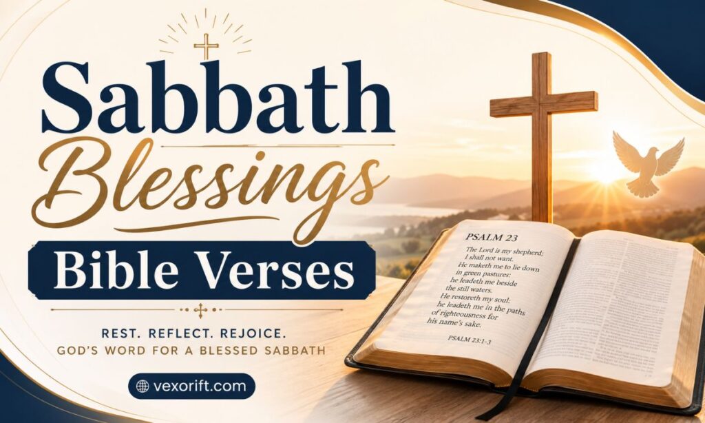 Sabbath Blessings Bible Verses