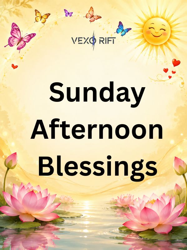 Sunday Afternoon Blessings