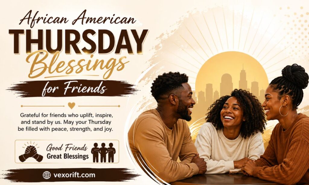 African American Thursday Blessings for Friends