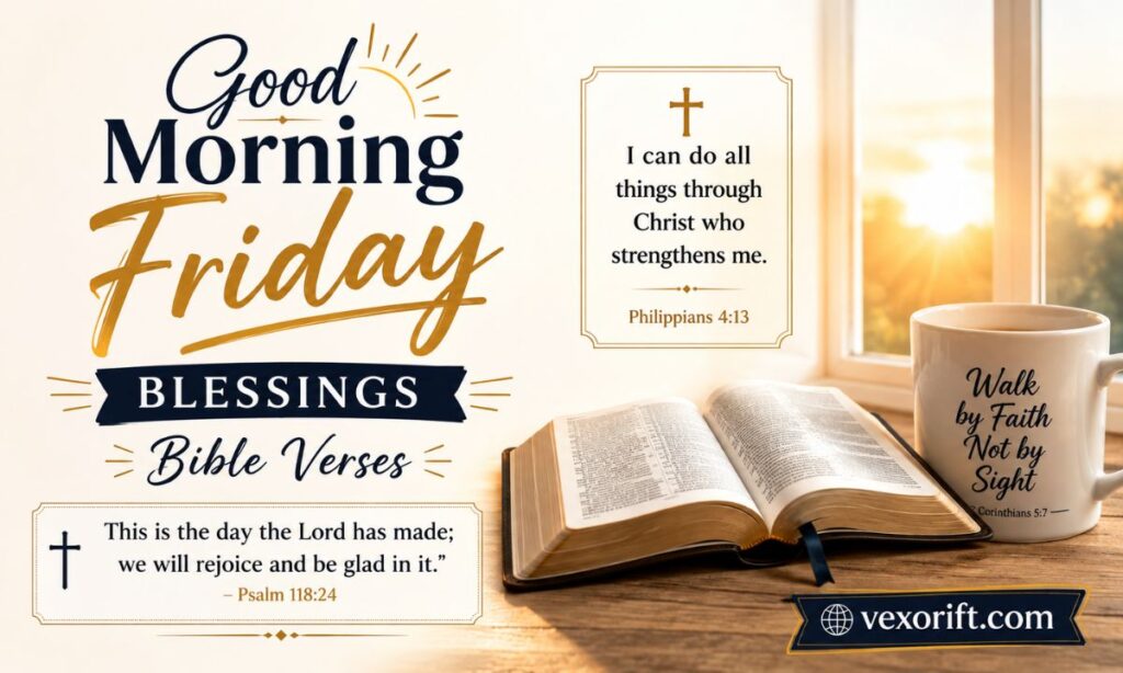 Good Morning Friday Blessings Bible Verses